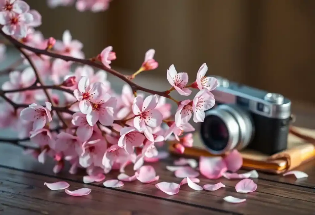 cherry blossom and camera Article image